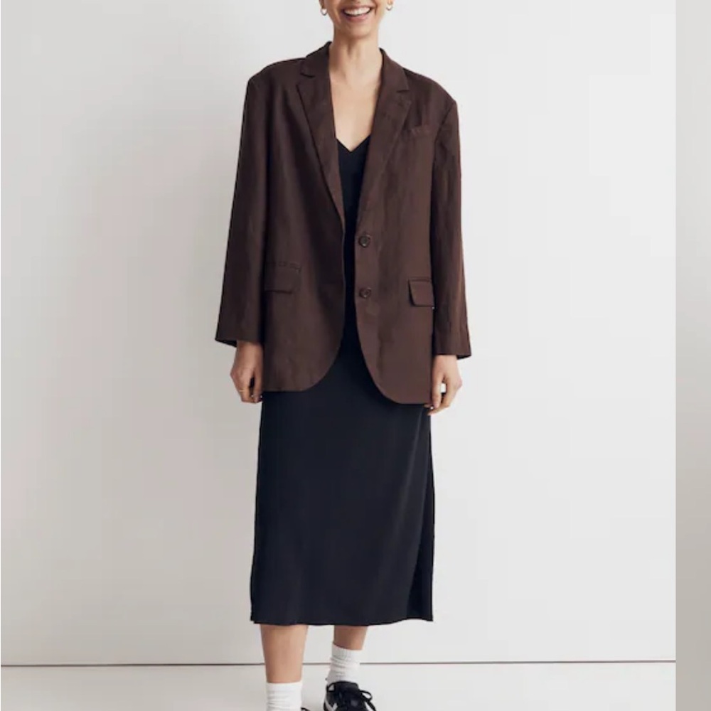 Madewell Brown Relaxed Blazer